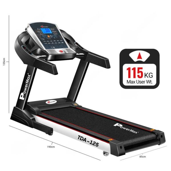 TDA-125® Motorised Treadmill with Auto Lubrication - Image 5