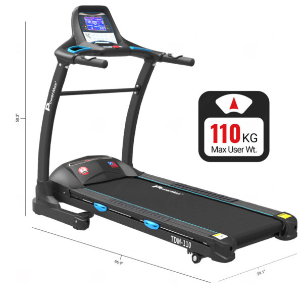 TDM-110® Motorized Treadmill with 18.2CM Vivid Color Display - Image 5