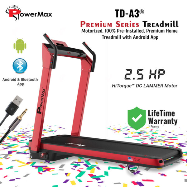 UrbanTrek™ TD-A3 Premium Series Home Use Treadmill with Android & iOS App - Image 2