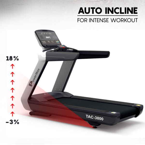 TAC-3800® Commercial Motorised AC Treadmill - Image 3