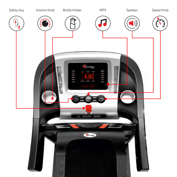 TDM-100M®  Semi-Auto Lubrication Multifunction Treadmill - Image 3