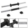 Dumbbell Bar (Solid) with Rubber Handle (16”) - Image 2