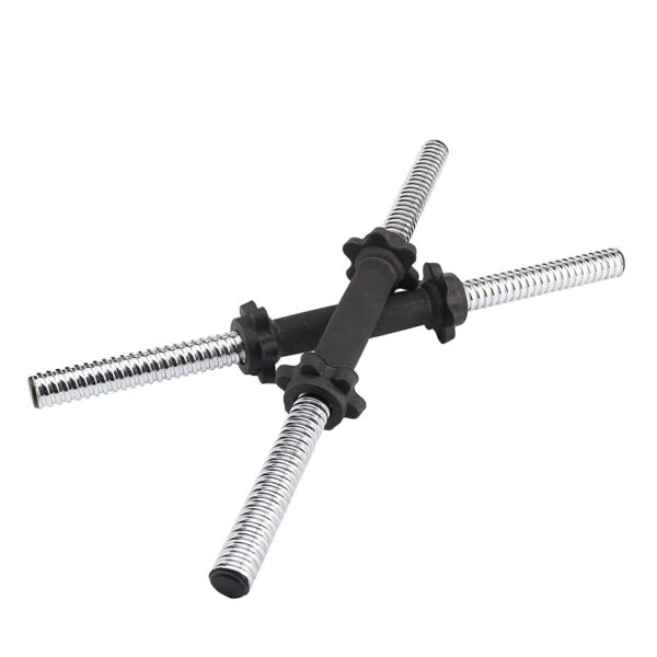 Dumbbell Bar (Solid) with Rubber Handle (16”) - Image 4