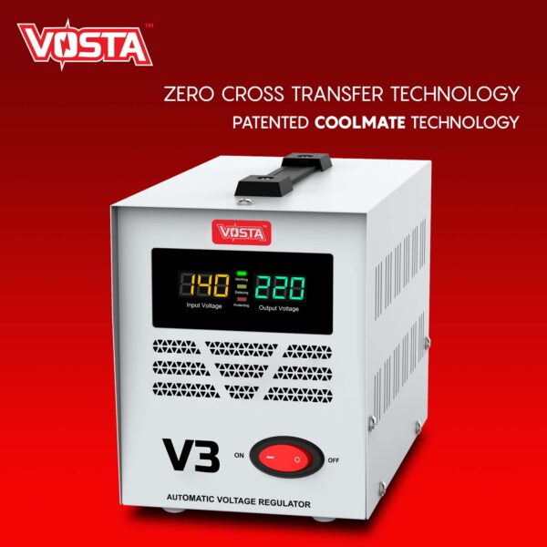 Vosta V3 Stabilizer -  Input: 140~260 VAC & Output: 220 VAC (±8%) - Image 3