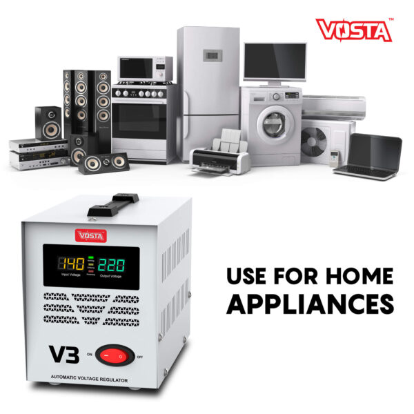 Vosta V3 Stabilizer -  Input: 140~260 VAC & Output: 220 VAC (±8%) - Image 5