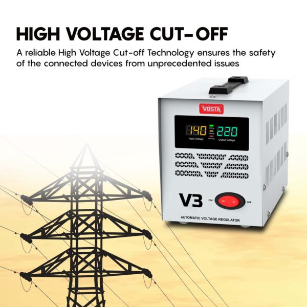 Vosta V3 Stabilizer -  Input: 140~260 VAC & Output: 220 VAC (±8%) - Image 7