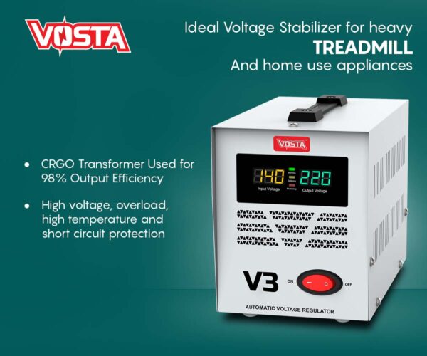 Vosta V3 Stabilizer -  Input: 140~260 VAC & Output: 220 VAC (±8%) - Image 10