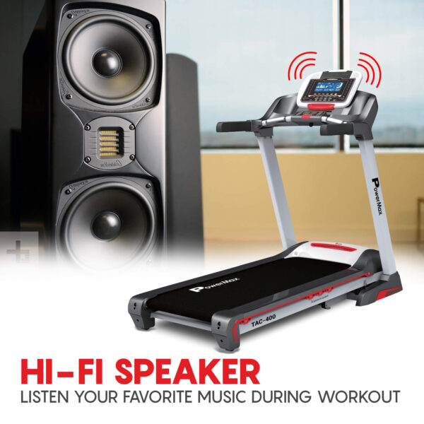 TAC-400® Semi-Commercial AC Motorized Treadmill with Android & iOS App - Image 10