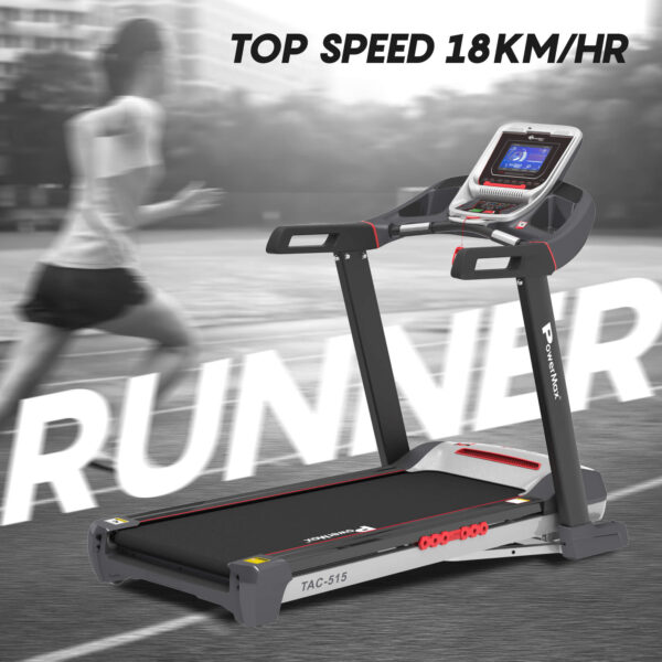 TAC-515® Semi-Commercial AC Motorized Treadmill with Android & iOS App - Image 6