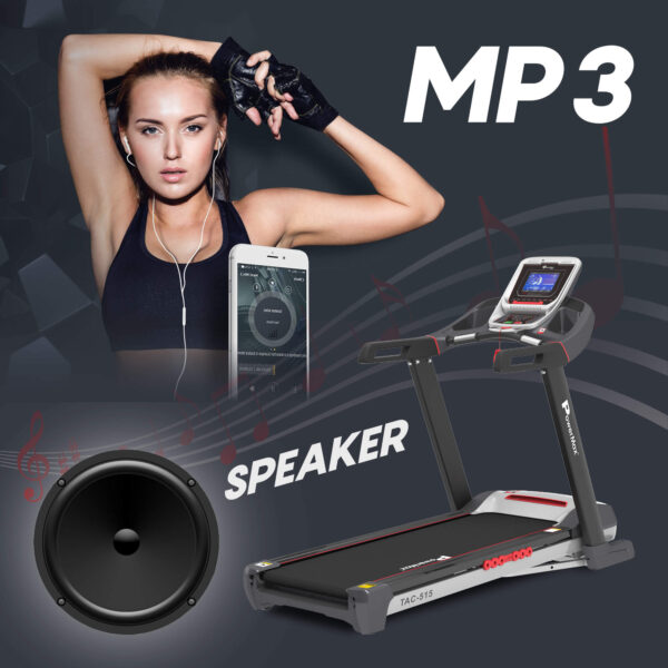 TAC-515® Semi-Commercial AC Motorized Treadmill with Android & iOS App - Image 8