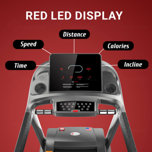 TDA-500® Semi Auto lubrication Treadmill with 3D Smart Touch keys - Image 2