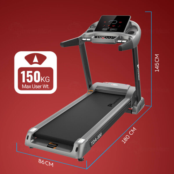 TDA-500® Semi Auto lubrication Treadmill with 3D Smart Touch keys - Image 6