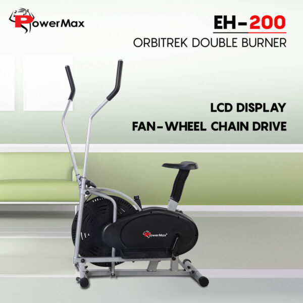 EH-200 Elliptical Cross Trainer with Hand Pulse - Image 2