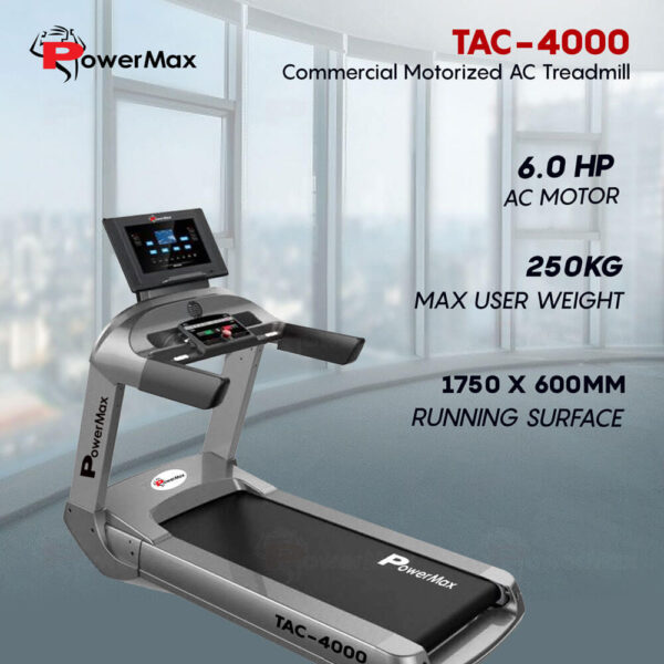 TAC-4000® Commercial Motorized AC Treadmill - Image 2