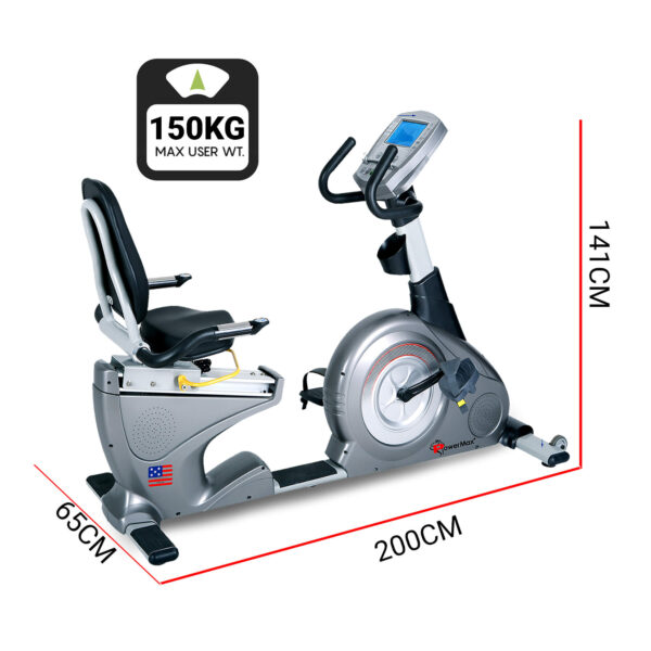 BR-2000C Commercial Recumbent Bike - Image 9