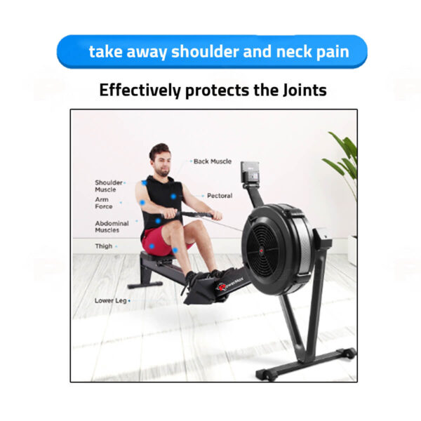 RAC-2500 Air Rowing Machine with LCD Display for Commercial use - Image 7