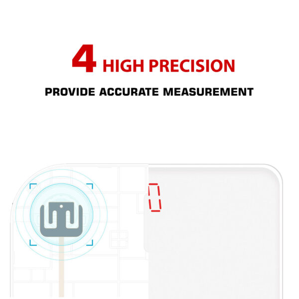 BSD-5 Super White Glass Digital Personal Bathroom Body Weight Scale - Image 5