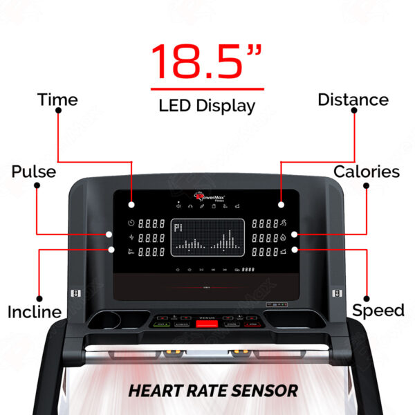 TA-C5® Premium Commercial AC Motorized Treadmill - Image 2