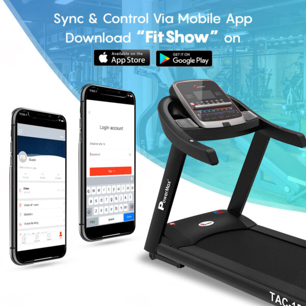 TAC-1500® Commercial AC Motorized Treadmill with Mobile App - Image 3