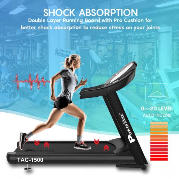 TAC-1500® Commercial AC Motorized Treadmill with Mobile App - Image 5