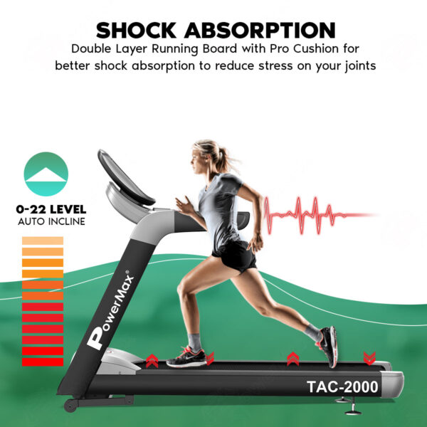 TAC-2000® Commercial AC Motorized Treadmill with Mobile App - Image 5