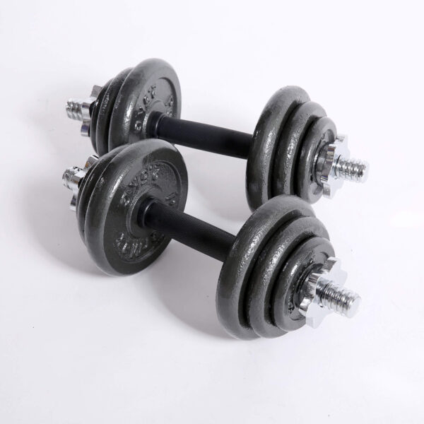 PDS-20 Dumbbells Set Metal Plates + Dumbbell Rods Home Gym - Image 12