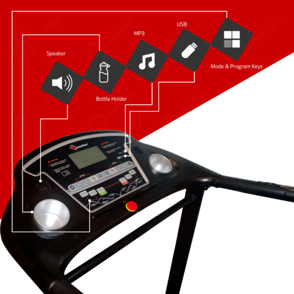 TDM-105S® Motorised Treadmill with Semi-Auto Lubricating - Image 2