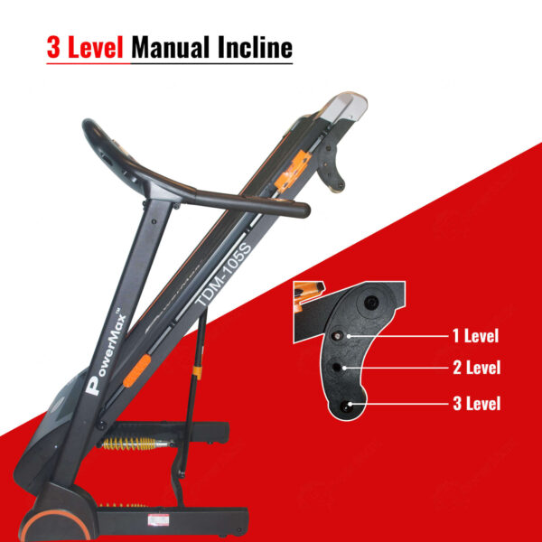 TDM-105S® Motorised Treadmill with Semi-Auto Lubricating - Image 3