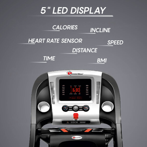 TDA-100® Semi Auto lubrication Motorized Treadmill with Auto Incline - Image 3