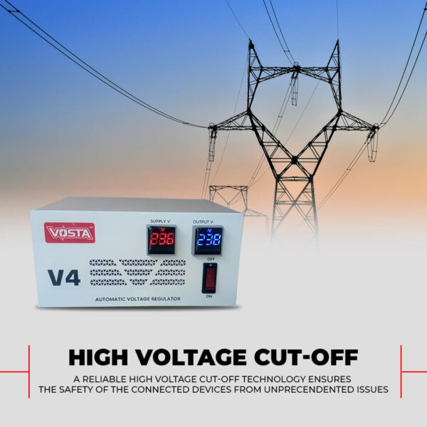 Vosta V4 Digital Stabilizer - Input: 180~270 VAC & Output: 220 VAC (±9%) - Image 7