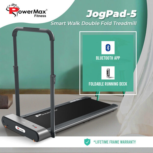 JogPad-5® Smart Walk & Jog, Double Fold Treadmill with Remote Control - Image 2