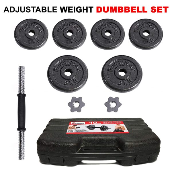 PDS-10 Dumbbell Set with Non-Slip Grip for Home Use - Image 3