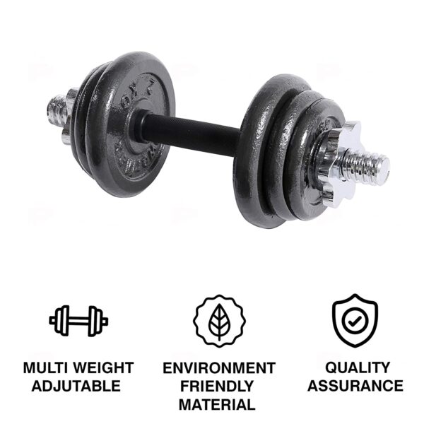 PDS-10 Dumbbell Set with Non-Slip Grip for Home Use - Image 4
