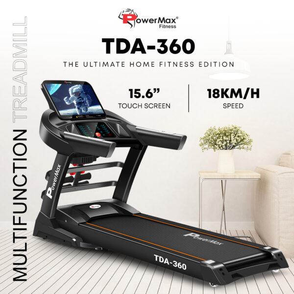TDA-360® 15.6inch HD Display Motorized Treadmill with Auto Incline - Image 2