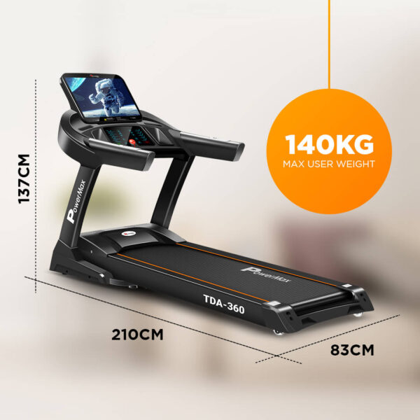 TDA-360® 15.6inch HD Display Motorized Treadmill with Auto Incline - Image 10
