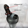PSB-4S-B (400ml) Protein Shaker Bottle with Single Storage - Image 5