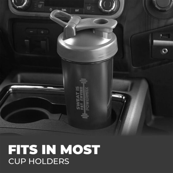 PSB-4S-B (400ml) Protein Shaker Bottle with Single Storage - Image 7