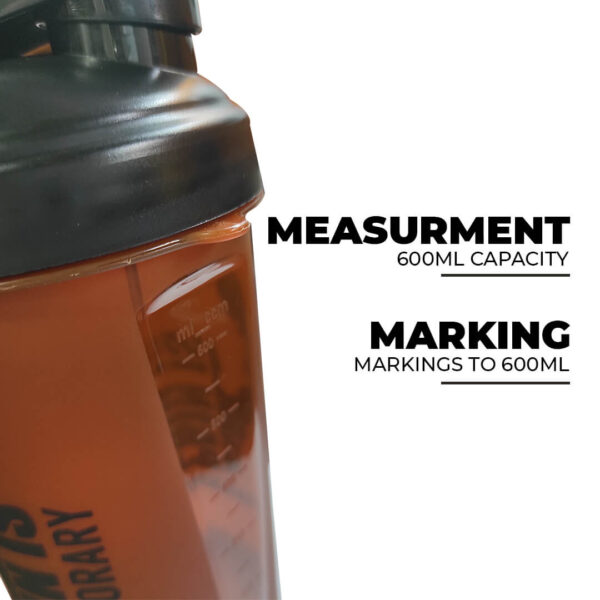 PSB-6S-C (600ml) Protein Shaker Bottle with Single Storage - Image 4