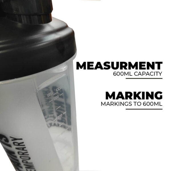 PSB-6S-W (600ml) Protein Shaker Bottle with Single Storage - Image 4