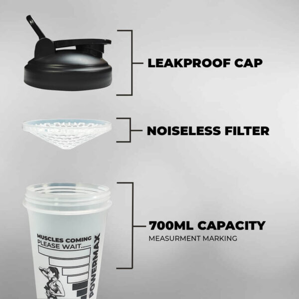 PSB-7-W (700ml) Protein Shaker Bottle - Image 3