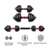 PDS-30 Baking Iron Dumbbells Set - Image 4