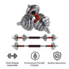 PDS-30C Chrome Iron Dumbbells Set - Image 4