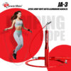 JA-3 (Red) Exercise Speed Jump Rope With Adjustable Cable - Image 2