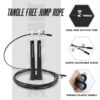 JP-2 (Black)  Exercise Speed Jump Rope With Adjustable Cable - Image 4