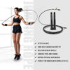 JP-2 (Black)  Exercise Speed Jump Rope With Adjustable Cable - Image 8