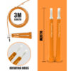JP-2 (Orange)  Exercise Speed Jump Rope With Adjustable Cable - Image 5