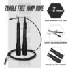 JP-5 (Black) Exercise Speed Jump Rope With Adjustable Cable - Image 3