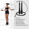 JP-5 (Black) Exercise Speed Jump Rope With Adjustable Cable - Image 7