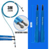 JP-5 (Blue) Exercise Speed Jump Rope With Adjustable Cable - Image 4