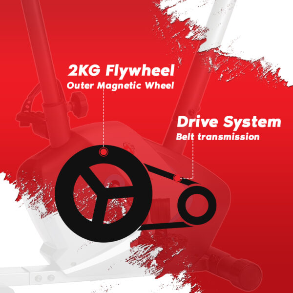 BU-350 Magnetic Upright Bike with iPad holder - Image 9